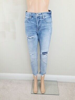 Gap True Skinny Distressed Ankle Jeans Pants